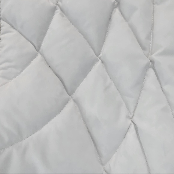 LL BEAN Women’s White GooseDown Puffer Mid-Length Jacket Size: L - Picture 7 of 8